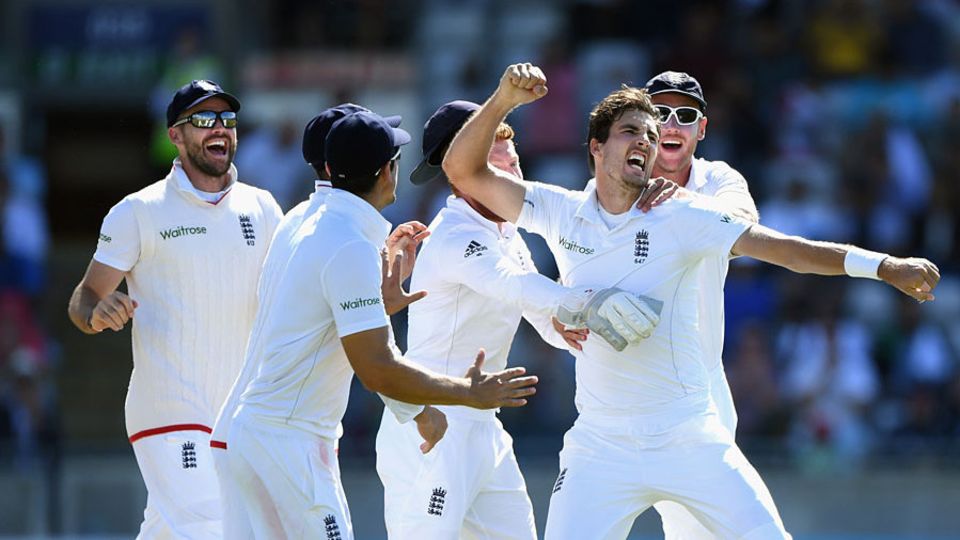 Steven Finn was pumped as he ended his wicket drought