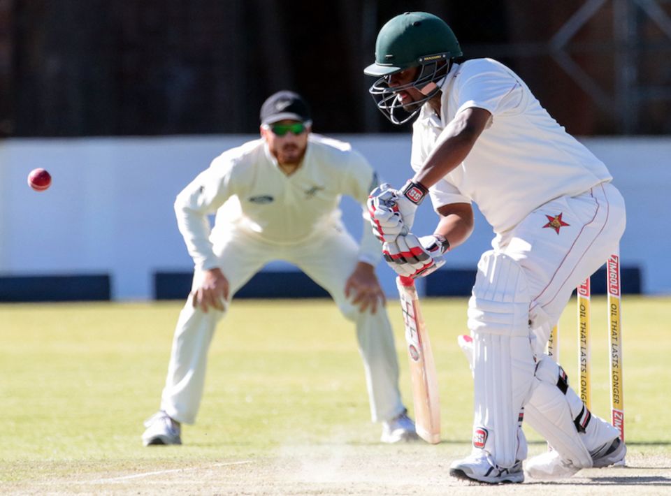 Tino Mawoyo and Chamu Chibhabha saw through 30 overs in the last session and put on 55 runs to give Zimbabwe a good platform to build on. But they still trailed by 527 runs