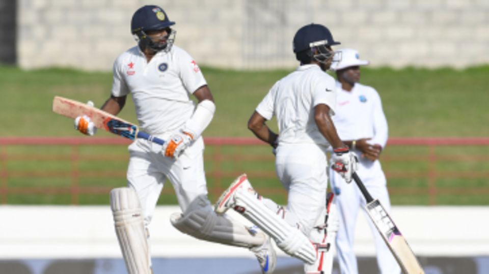 R Ashwin and Wriddhiman Saha shared an unbeaten 108-run stand to rescue India on the first day