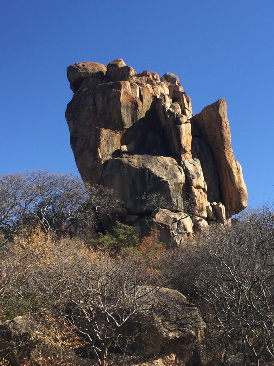 Balancing granite rocks in Matopos