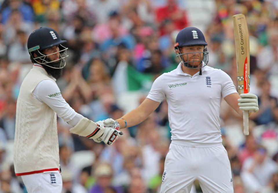 ... as he and Bairstow added 65 for the sixth wicket