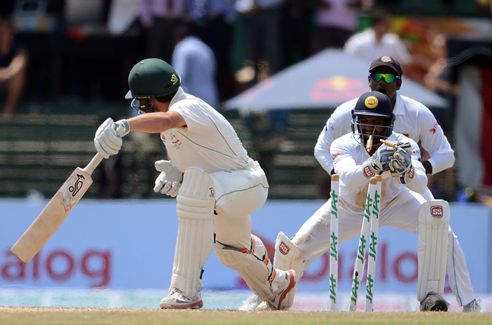 Being stumped by a matter of millimetres is a sign of tentativeness, and the Australians were guilty of that in Sri Lanka