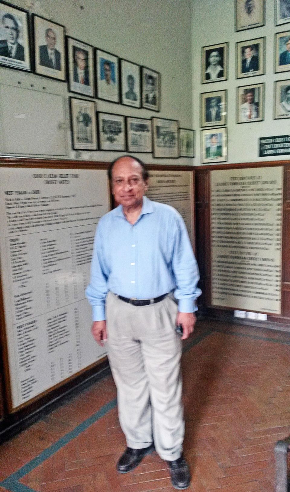 Najum Latif: working to preserve the Gymkhana ground's legacy by creating a museum showcasing Pakistan cricket memorabilia