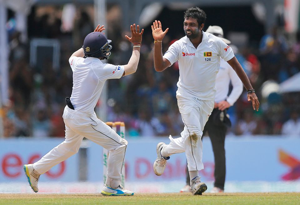 Dilruwan Perera played his part in the rout, removing both openers for figures of 2 for 71
