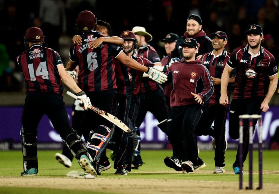 Northants celebrate their T20 Blast victory