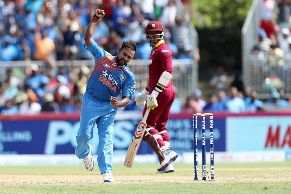 Charles was going strong until Mishra got him to hole out to long-on. He had scored 43 off 25 balls