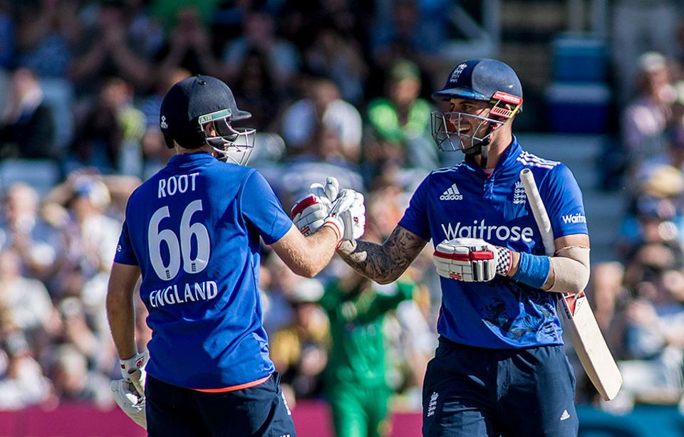 ... as he and Root added 248 for the second wicket