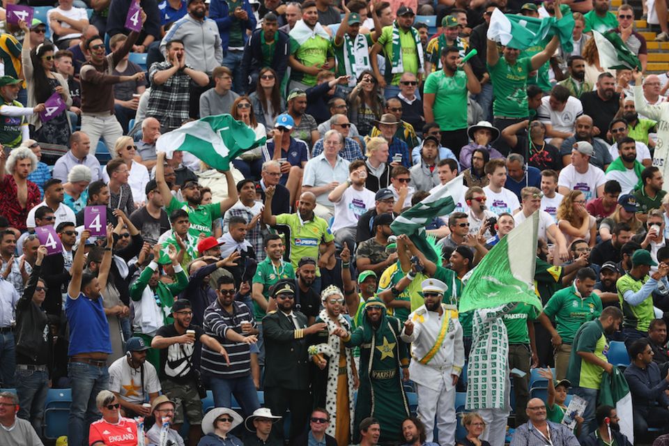 Pakistani supporters were out in force but had little to cheer