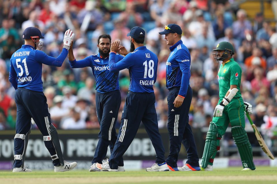 ... while Adil Rashid claimed three wickets in his own spell