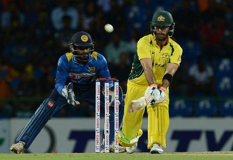 Glenn Maxwell hammered an unbeaten 145 in the first T20 against Sri Lanka in Pallekele
