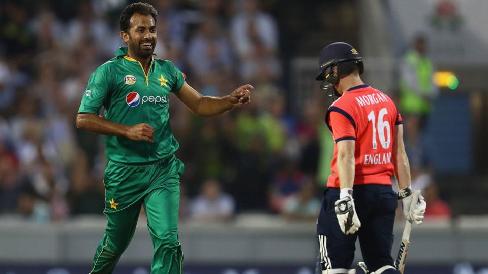 Wahab Riaz bowled with impressive pace and picked up 3 for 18