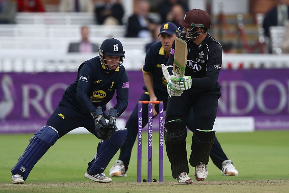 Tim Ambrose pulled off a sharp leg-side stumping to remove Steven Davies