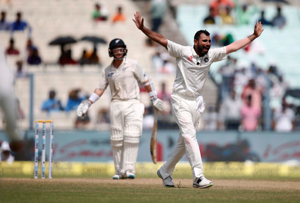 India's quick bowlers took most of the wickets in a home Test for a change
