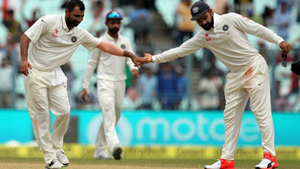 Mohammed Shami, who is with the India squad in Dharamsala, could be included in India's XI for the fourth Test
