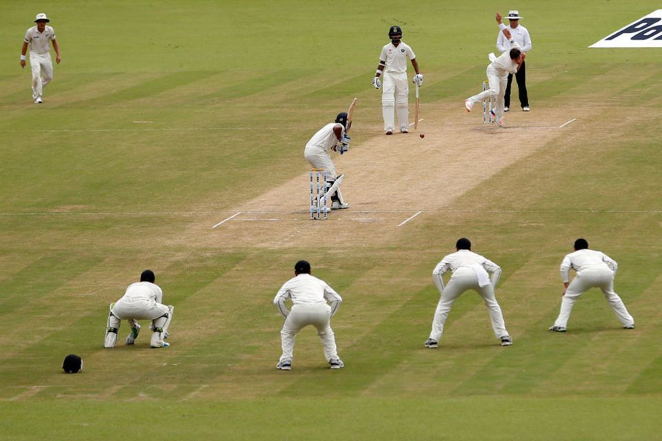 Matt Henry made sure New Zealand came out fighting, carving up India's top order with three wickets