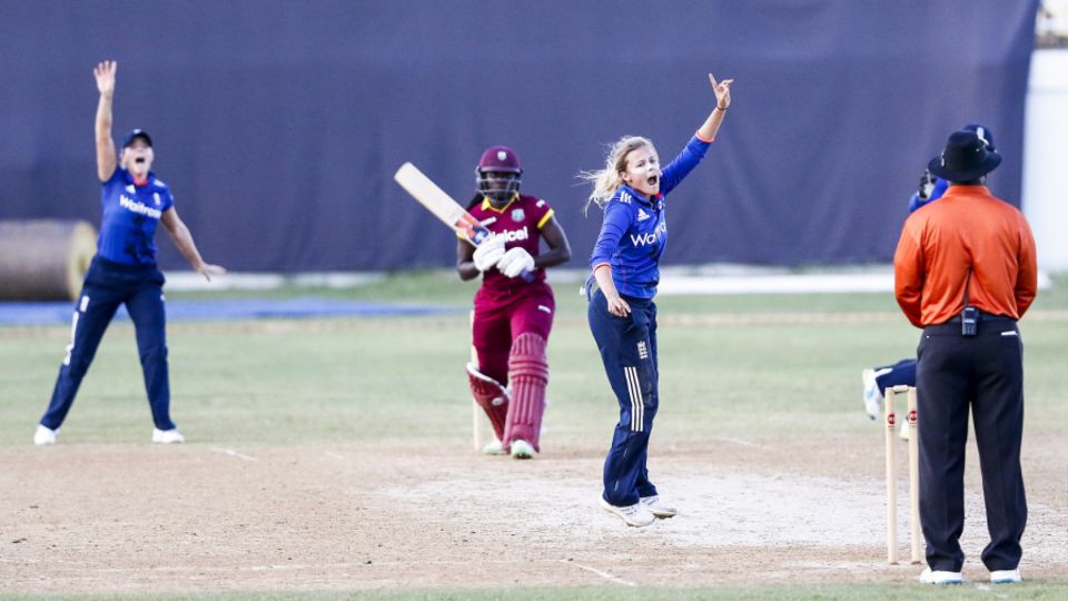 Alex Hartley took three wickets to lead England's turnaround in the field