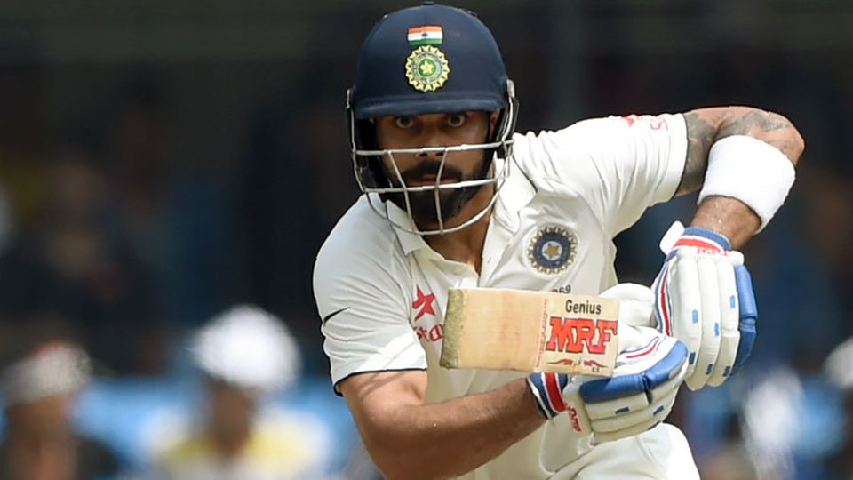 Virat Kohli, having been 103 overnight, kept going too. The pair's partnership grew to 258 by lunch