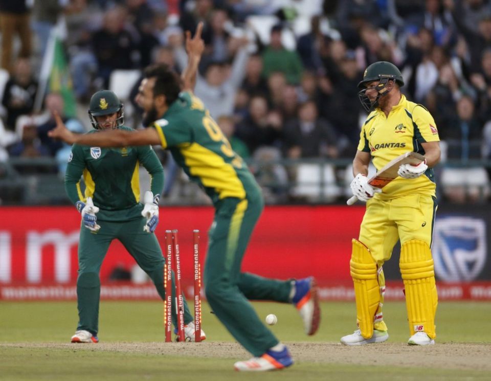 Imran Tahir, though, struck with two wickets in three balls to reduce the visitors to 72 for 2