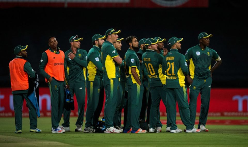South Africa had to wait for the third umpire to confirm their 5-0 whitewash of Australia. "We were just too good for them," captain du Plessis said at the post-match presentation
