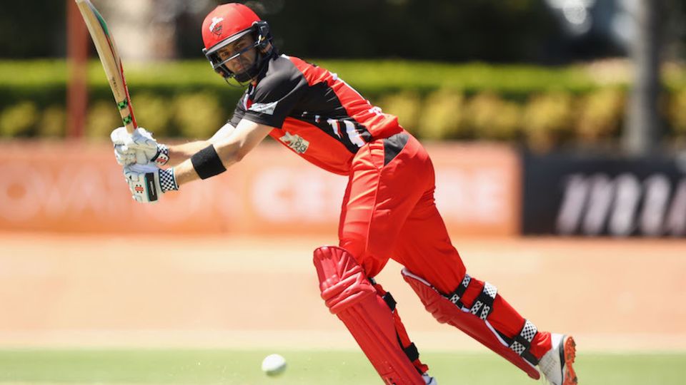 Callum Ferguson flicks the ball during his century