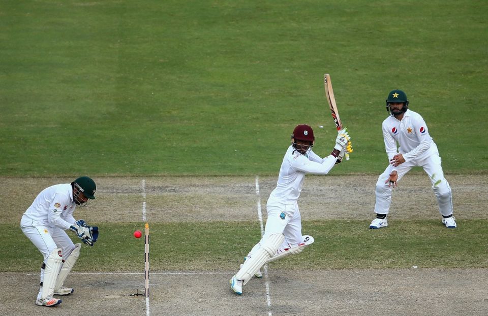 Marlon Samuels began his work with two fours off his first two balls