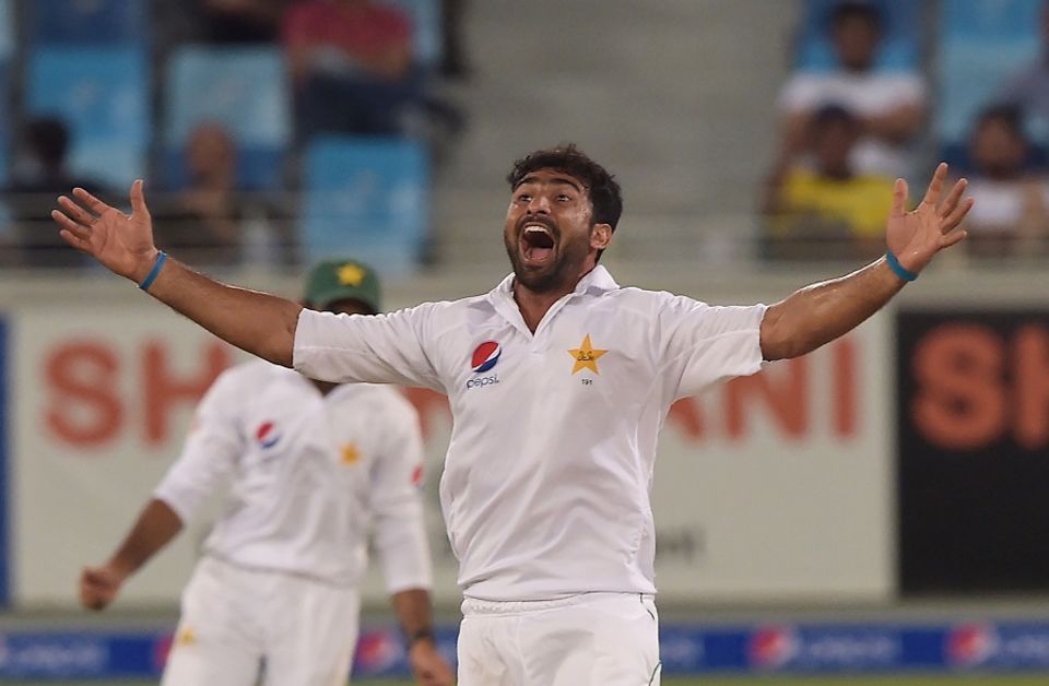 Deep into the second session on the third day, Sohail Khan took the first wicket by a fast bowler in the Test, removing Samuels for 76