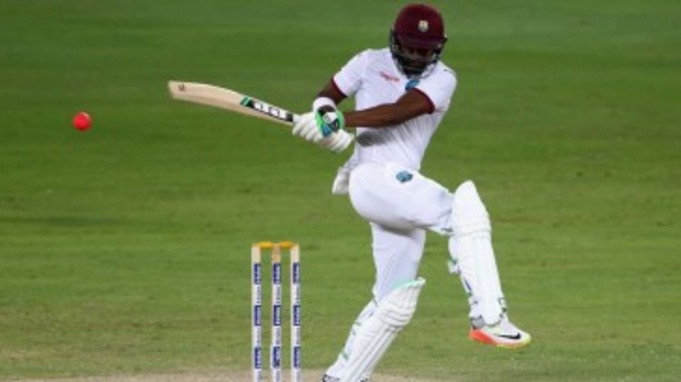 Darren Bravo swivels into a pull
