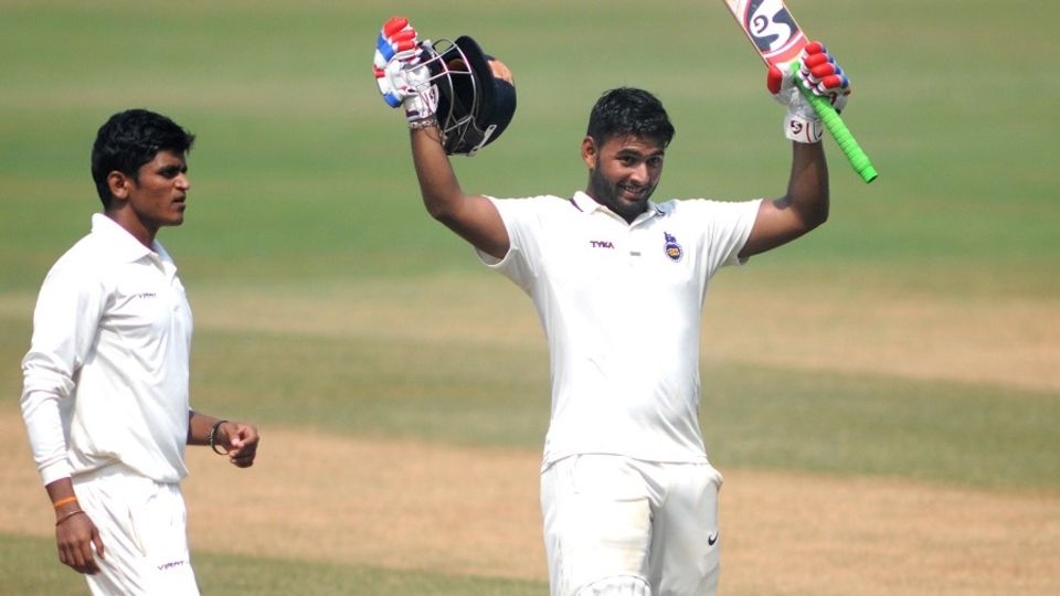 Rishabh Pant became the third-youngest Indian to score a first-class triple century