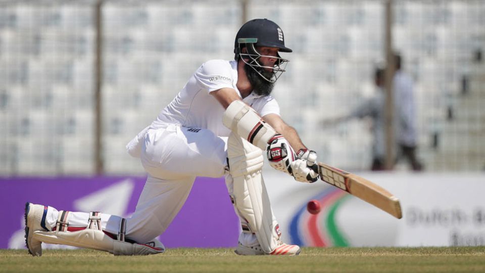Moeen Ali was given out - but reprieved - three times in quick succession