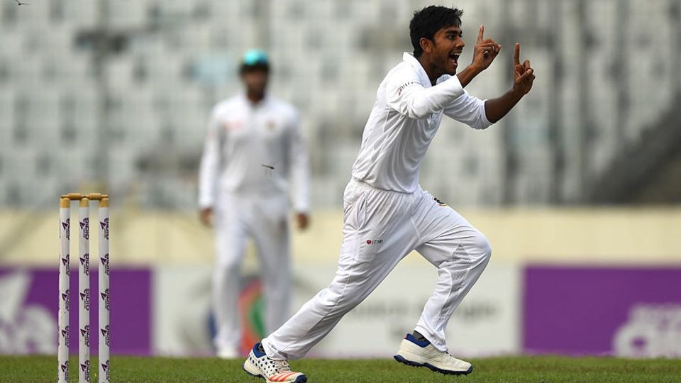 Two: the number of six-fors Mehedi Hasan took in his second Test