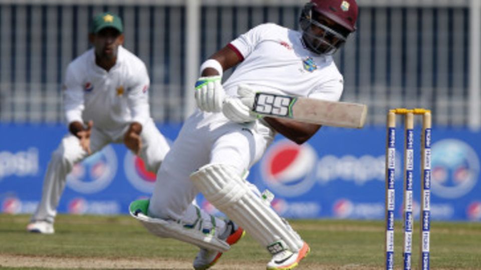 Darren Bravo ducks under a bouncer