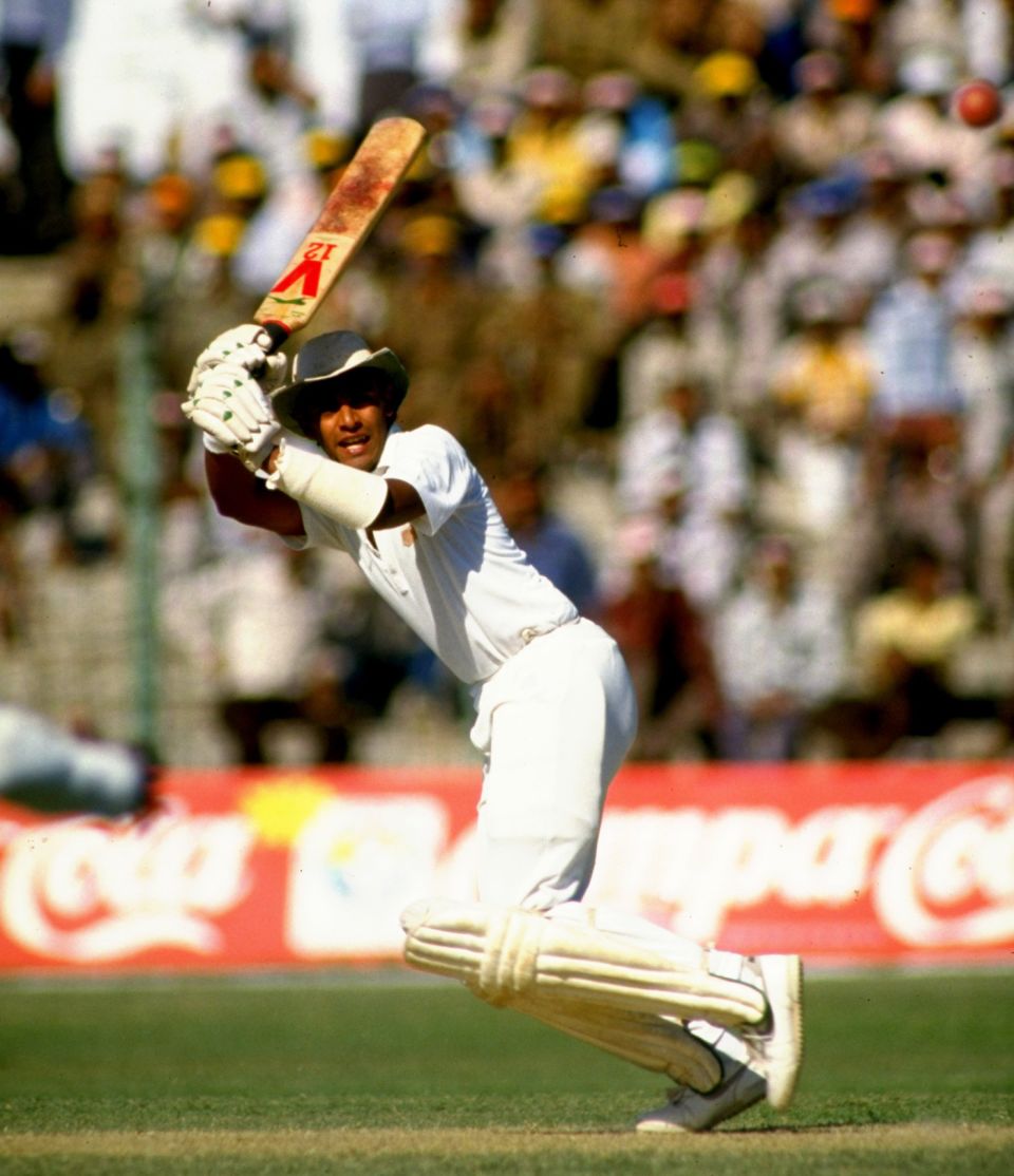Madugalle in a 1987 World Cup game in Kanpur