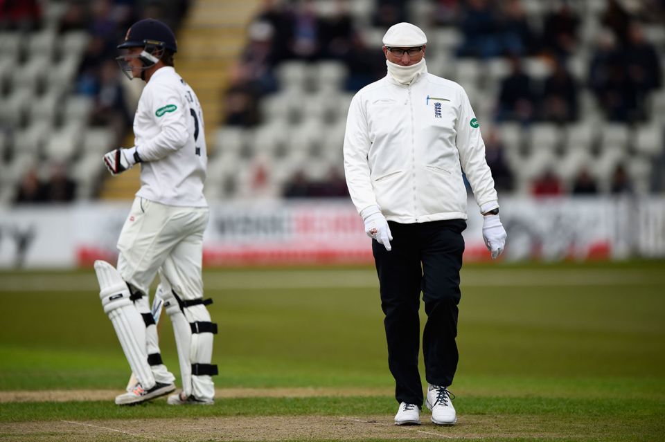 Umpire Neil Mallender is loving the form, function and fashion of this new look