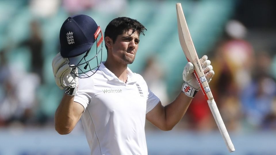 Alastair Cook passed Michael Atherton's record of leading England in 54 Tests in Rajkot