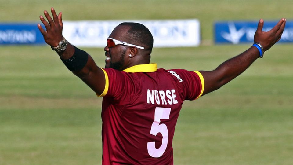 Ashley Nurse picked up three wickets on ODI debut
