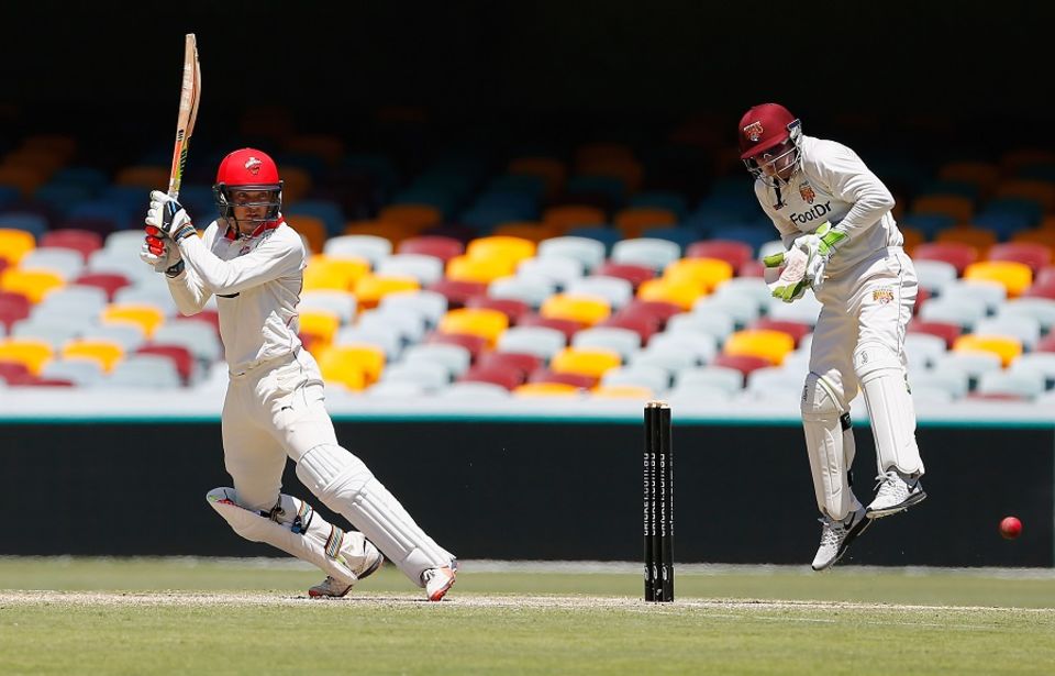 Alex Carey added a second-innings 54 to his 76 from the first innings