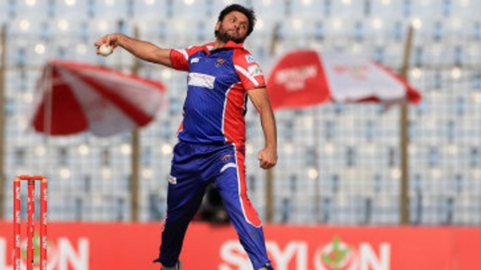 Shahid Afridi's figures of 2 for 30 took him past 250 T20 wickets
