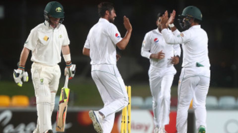 Mohammad Amir removed Jimmy Peirson on the first ball