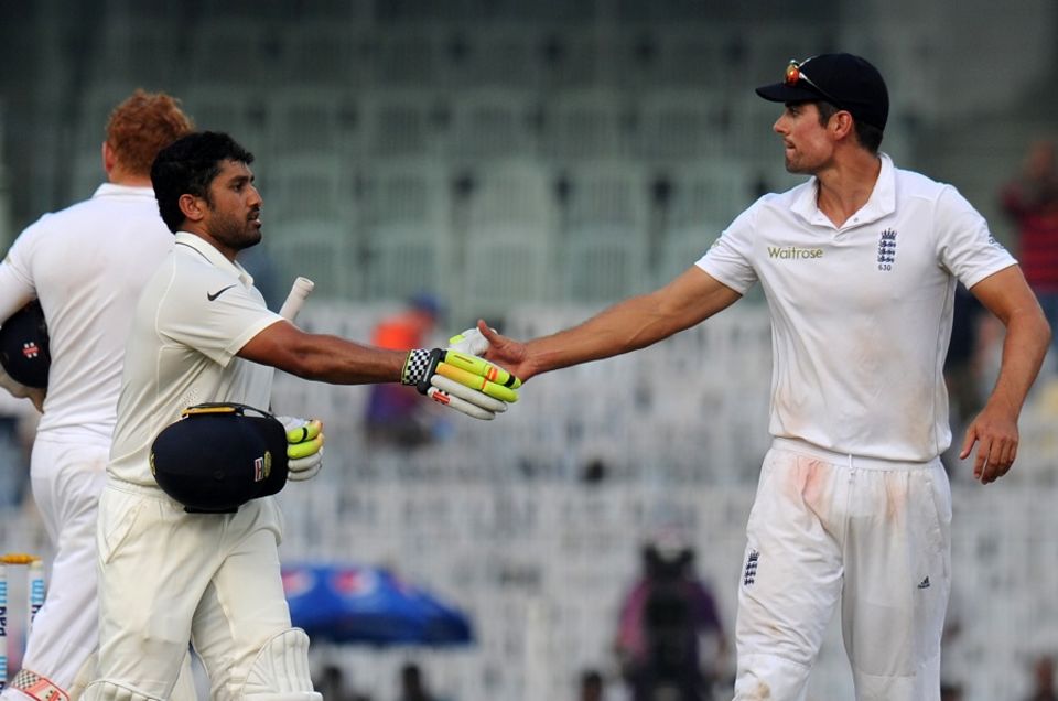 Thanks for coming: Karun Nair's innings flattened the visitors in the final Test