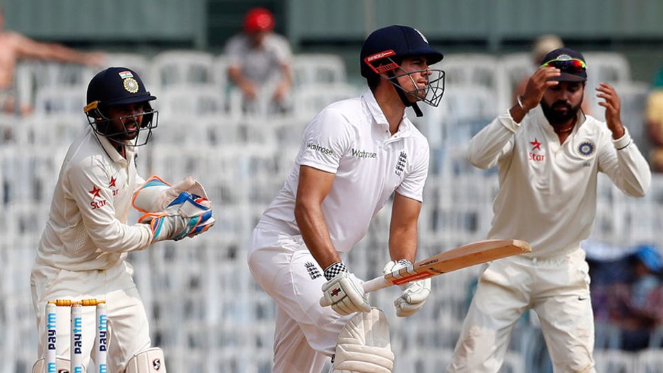 R Ashwin beat Alastair Cook's outside edge frequently in the morning session