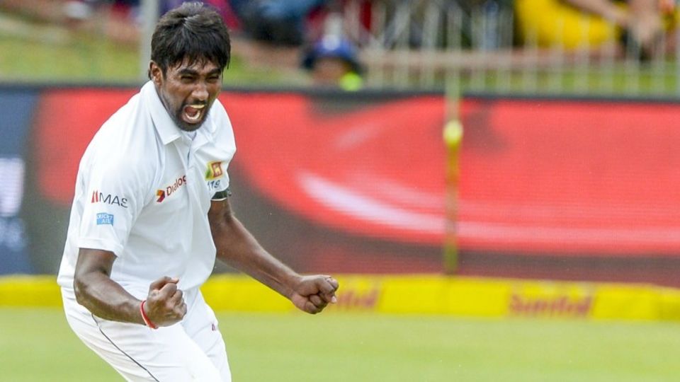 Nuwan Pradeep was unable to bowl on the second morning at Newlands