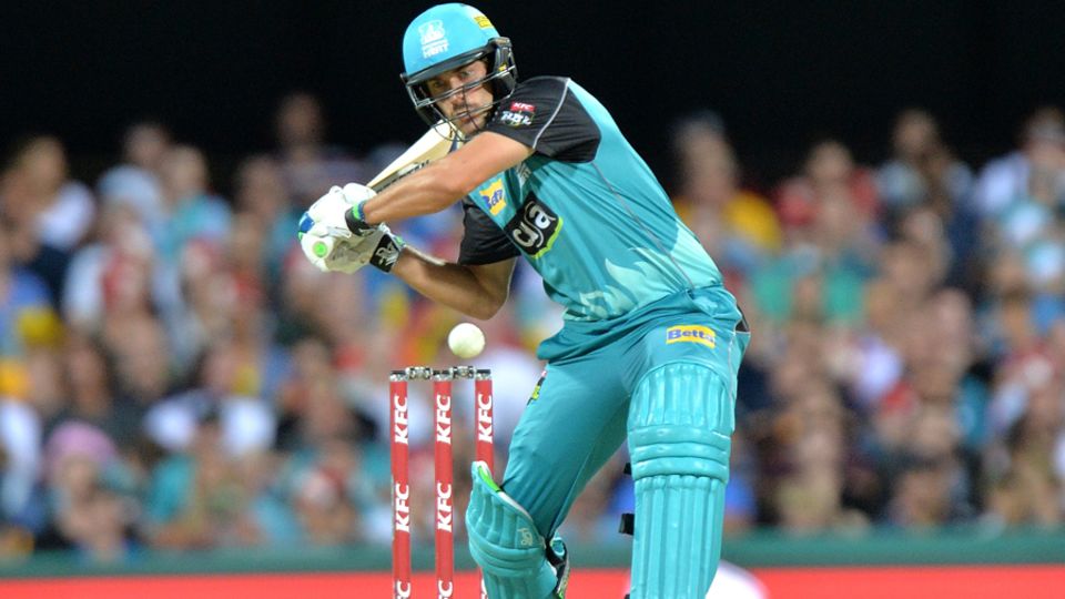 Joe Burns watches the ball closely
