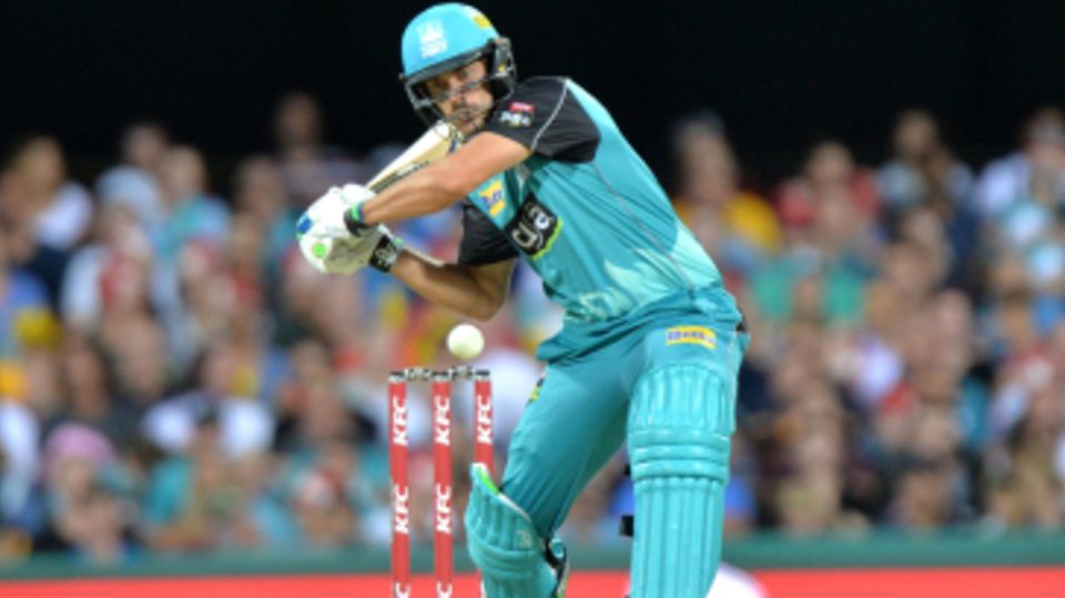 Joe Burns watches the ball closely