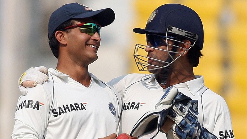 MS Dhoni unofficially handed the captaincy to Sourav Ganguly, who was playing his last Test