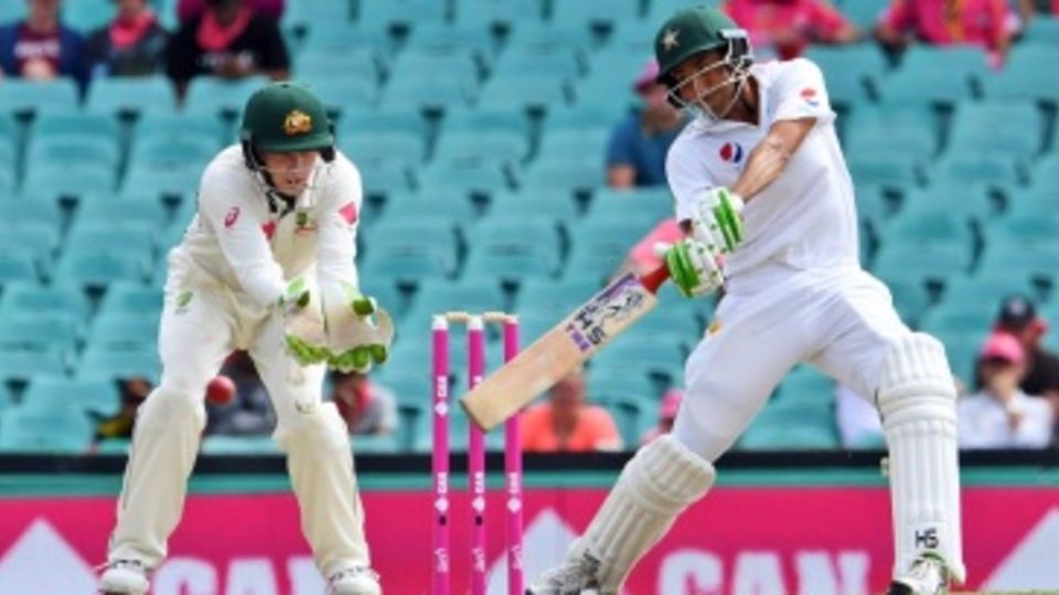 Younis Khan plays a cut