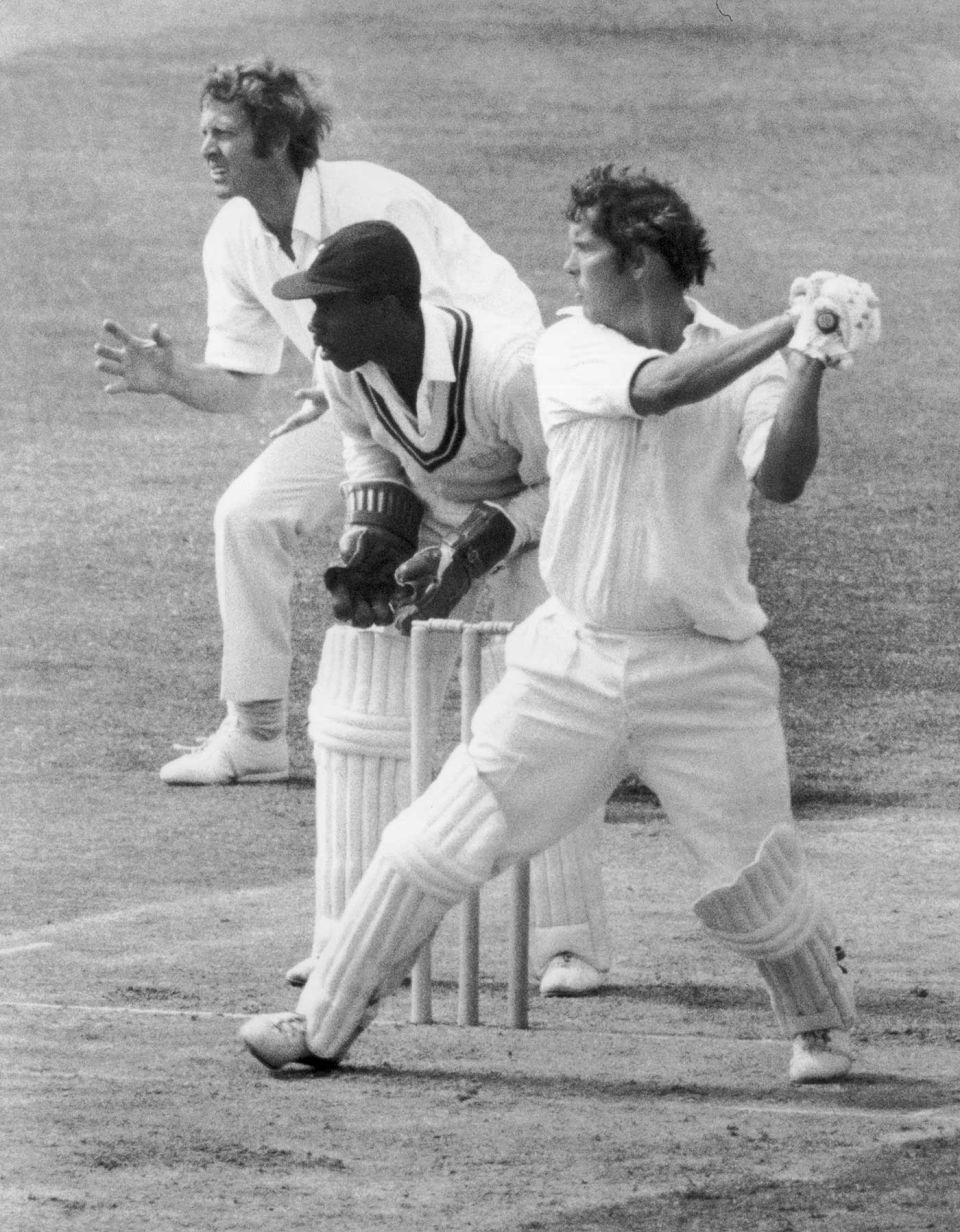 Hampshire bats during his 127 in a 1975 County Championship match against Surrey at The Oval