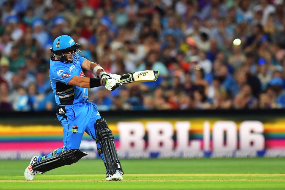 Data mining suggests Brad Hodge is one of three batsmen in the Adelaide Strikers' middle order who starts his T20 innings slowly