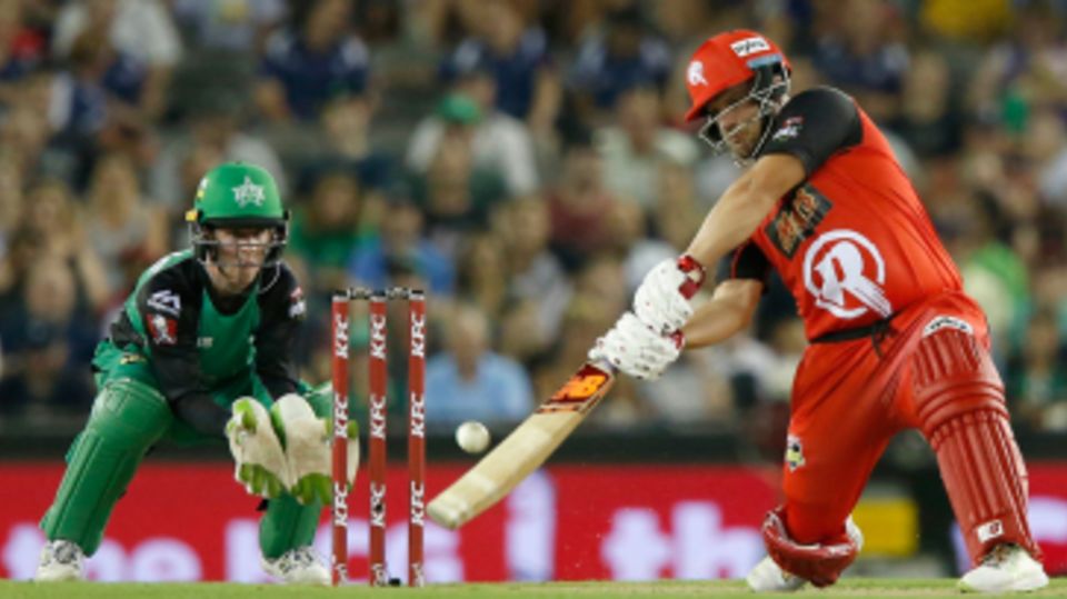 Aaron Finch goes inside out