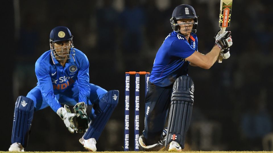 Sam Billings prepares to reverse sweep against India A