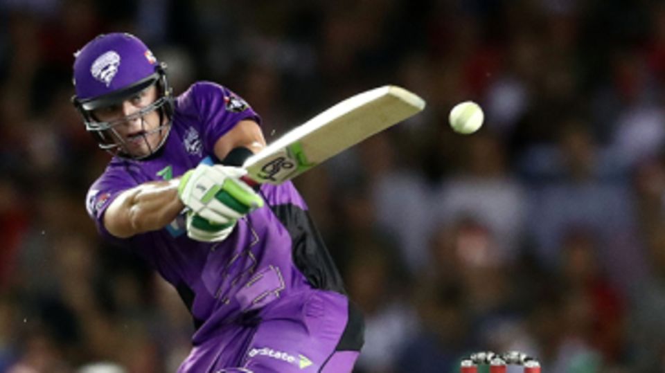 Ben McDermott hit the first century of the 2016-17 Big Bash League
